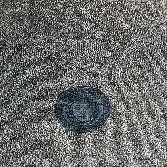 Versace Couture Jeans 90s Medusa Top Textured Long Sleeves Vintage Shirt Sweater - Picture 5 of 15